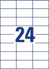 ETIKET AZ 3474 70X37MM WIT 2400STUKS