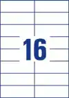 ETIKET AZ 3484 105X37MM WIT 1600STUKS