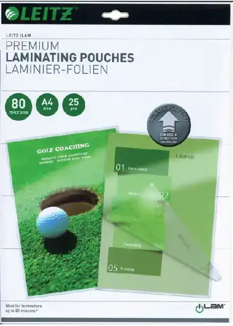LAMINEERHOES LEITZ ILAM A4 2X80MICRON