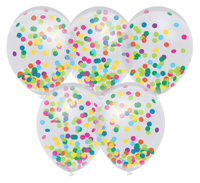 CONFETTI BALLONNEN 5 STUKS