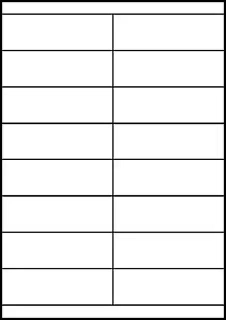 ETIKET AZ 3665 105X33.8MM WIT 1600STUKS