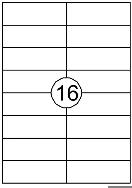 ETIKET AVERY DP167-100 105X37MM WIT