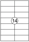 ETIKET AVERY DP144 105X42MM WIT
