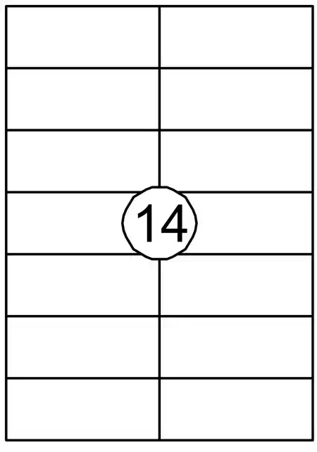 ETIKET AVERY DP144 105X42MM WIT
