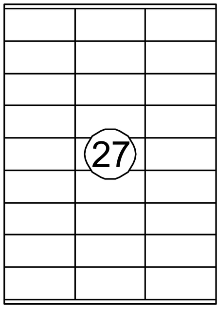 ETIKET QUANTORE 70X32MM 2700ST