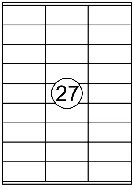 ETIKET QUANTORE 70X32MM 2700ST