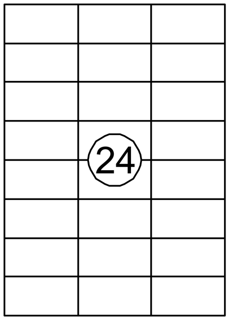 ETIKET QUANTORE 70X37MM 2400ST