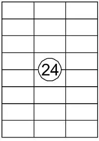 ETIKET AVERY DP247-100 70X37MM WIT