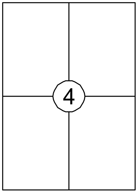 ETIKET QUANTORE 105X148MM 60ST