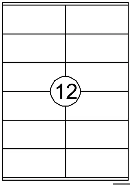 ETIKET QUANTORE 105X48MM 1200ST