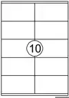 ETIKET AVERY DP010-100 105X58MM WIT