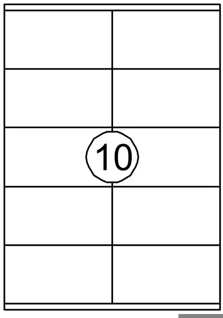 ETIKET AVERY DP010-100 105X58MM WIT