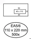 ENVELOP HERMES EA5/6 VR V10 4X11 80GR