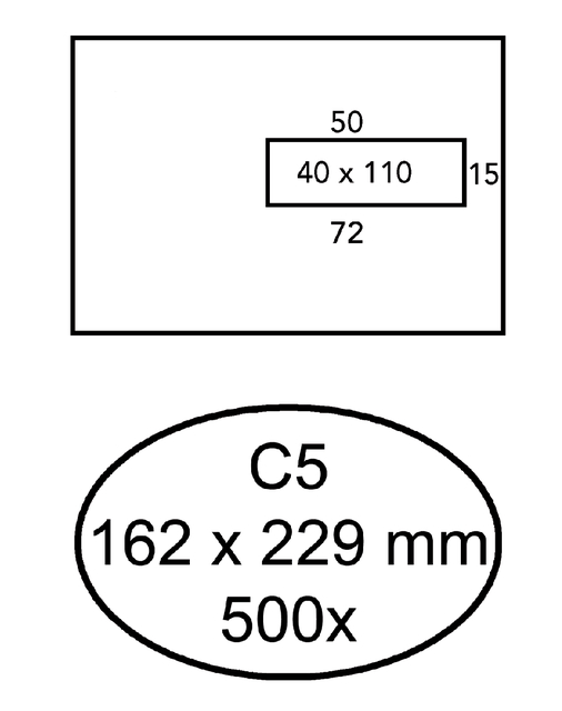 ENVELOP QUANTORE VENSTER C5 VR40 ZK