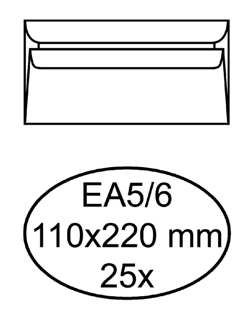 ENVELOP QUANTORE BANK EA5/6 110X220