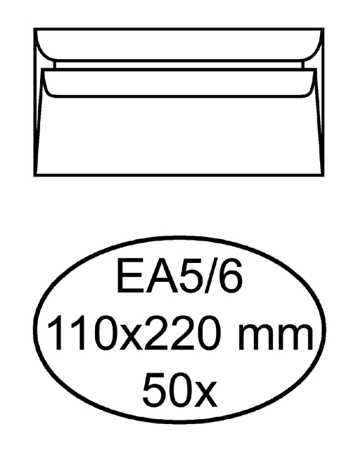 ENVELOP QUANTORE BANK EA5/6 110X220