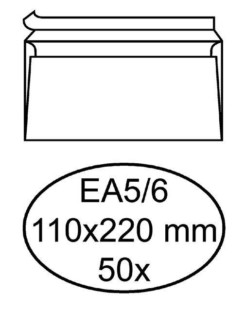 ENVELOP HERMES BANK EA5/6 110X220 ZK