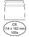 ENVELOP QUANTORE BANK C6 114X162 80GR
