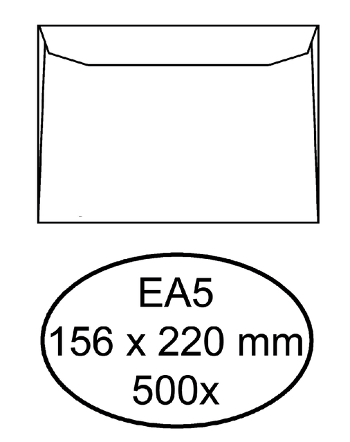 ENVELOP QUANTORE BANK EA5 156X220 80GR