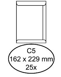 ENVELOP HERMES AKTE C5 162X229 ZK 25ST