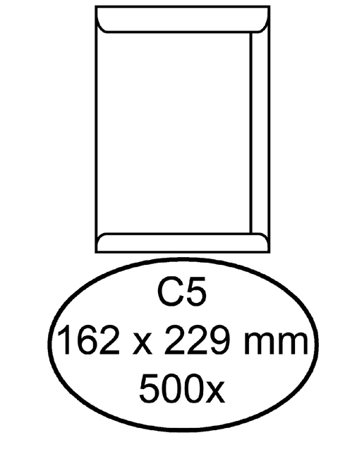 ENVELOP QUANTORE AKTE C5 162X229 100GR