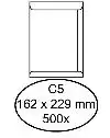 ENVELOP QUANTORE AKTE C5 162X229 100GR