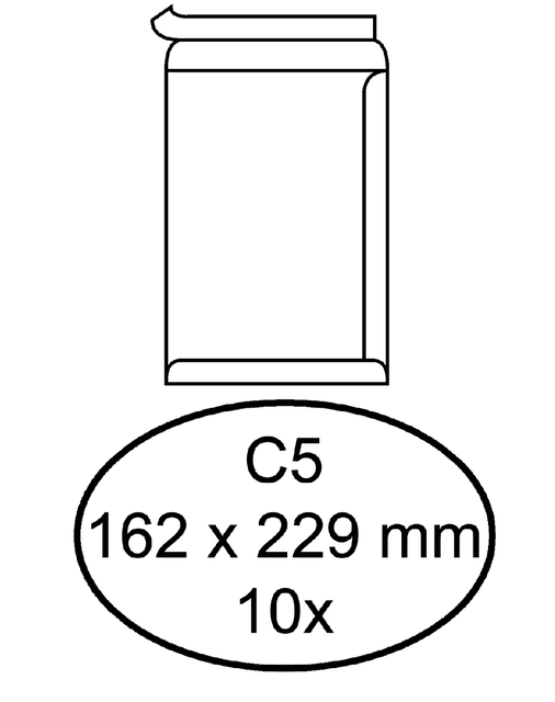 ENVELOP QUANTORE AKTE C5 162X229 100GR