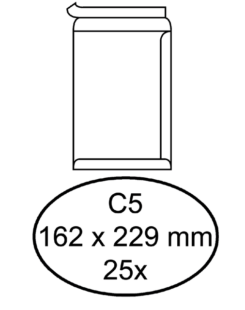 ENVELOP QUANTORE AKTE C5 162X229 100GR