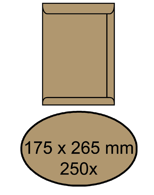 ENVELOP AKTE IEZZY 175X265MM