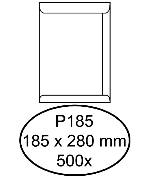 ENVELOP QUANTORE AKTE P185 185X280