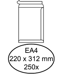 ENVELOP HERMES AKTE EA4 220X312 ZK