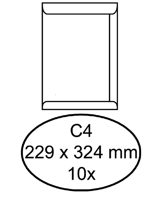 ENVELOP QUANTORE AKTE C4 229X324 120GR