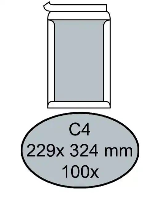 ENVELOP QUANTORE BORDRUG C4 229X324 ZK