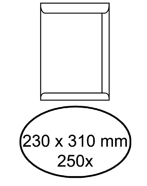 ENVELOP AKTE IEZZY 230X310MM