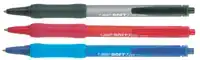 BALPEN BIC SOFT FEEL CLIC M BLAUW