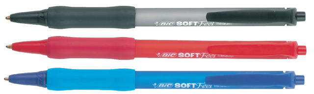 BALPEN BIC SOFT FEEL CLIC M ZWART