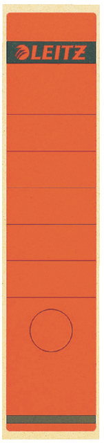 RUGETIKET LEITZ 62X285MM ZELFKL ROOD