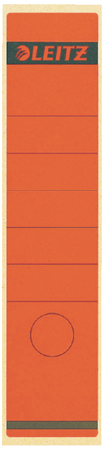RUGETIKET LEITZ 62X285MM ZELFKL ROOD