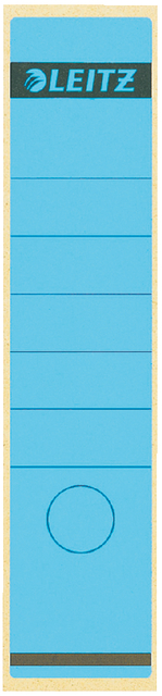 RUGETIKET LEITZ 62X285MM ZELFKL BLAUW