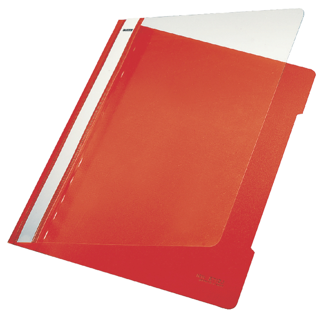 SNELHECHTER LEITZ STANDAARD A4 PP ROOD
