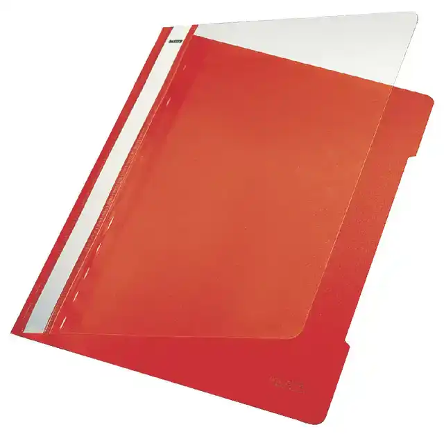 SNELHECHTER LEITZ STANDAARD A4 PP ROOD