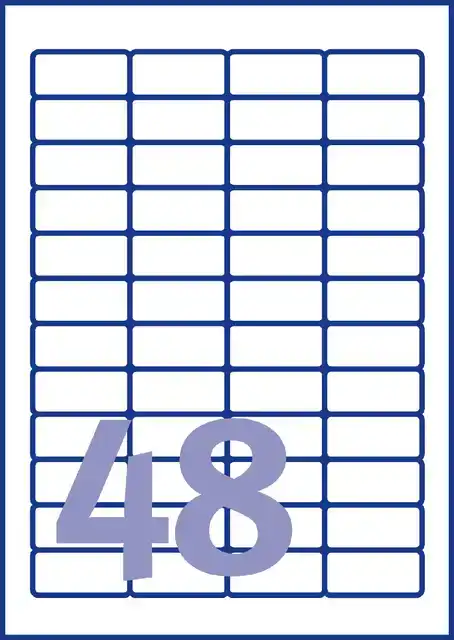 ETIKET AVERY L4736REV-25 45.7X21.2MM