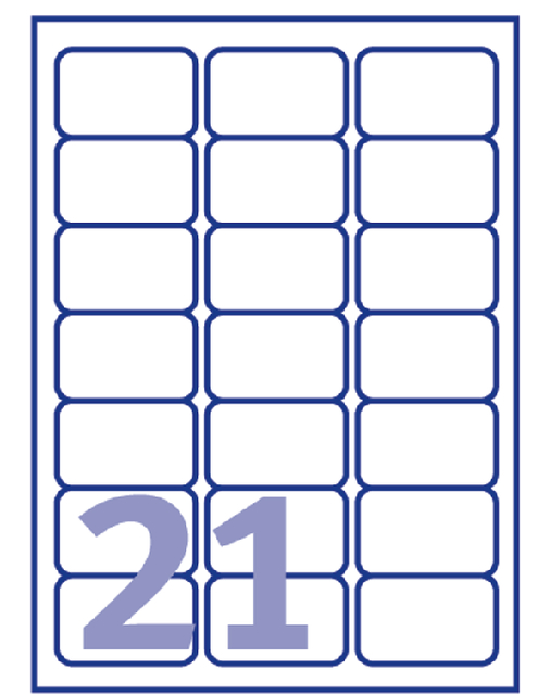 ETIKET AVERY L7160-40 63.5X38.1MM WIT