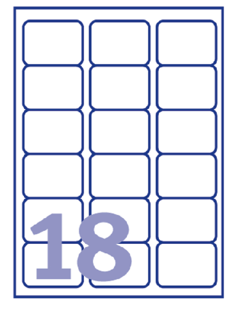 ETIKET AVERY J8161-10 63.5X46.6MM WIT