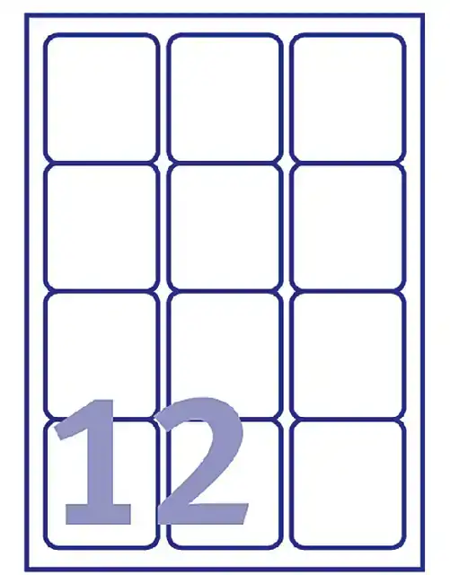ETIKET AVERY L7164 63.5X72MM WIT