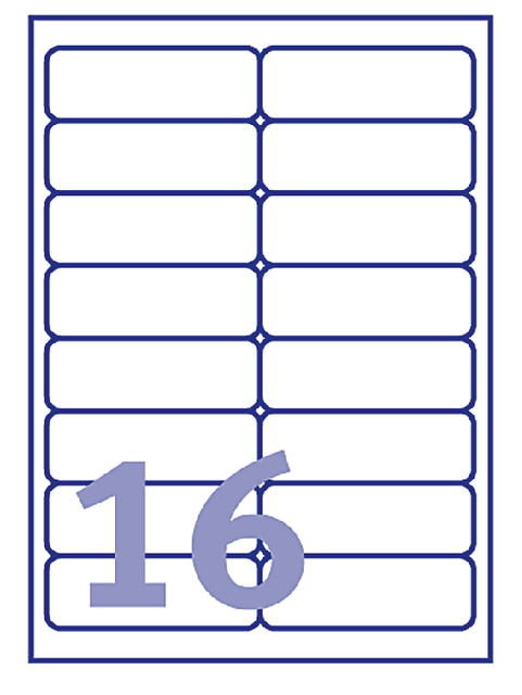 ETIKET AVERY J8162-10 99.1X33.9MM WIT