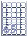 ETIKET AVERY J8651-10 38.1X21.2MM WIT