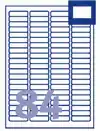 ETIKET AVERY J8656-25 46X11.1MM WIT