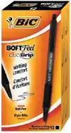 BALPEN BIC SOFT FEEL CLIC M ZWART