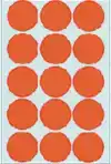 ETIKET HERMA 2272 ROND 32MM ROOD